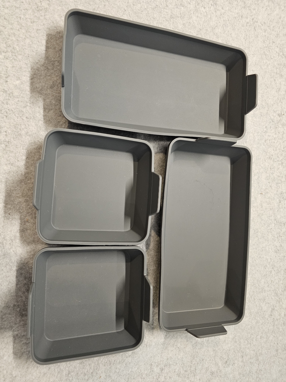 Oven Meal Prep Silicone Baking Divider Trays Set Of 4